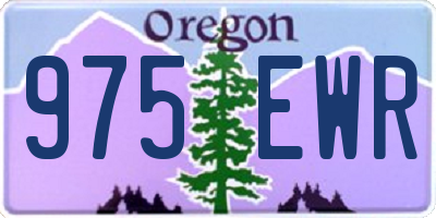 OR license plate 975EWR