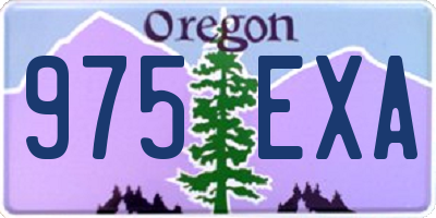 OR license plate 975EXA