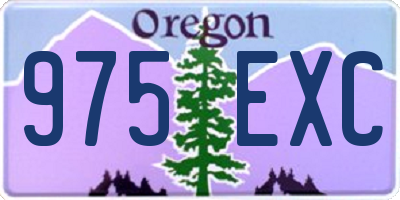 OR license plate 975EXC