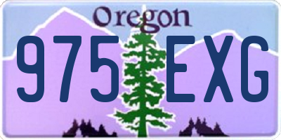 OR license plate 975EXG
