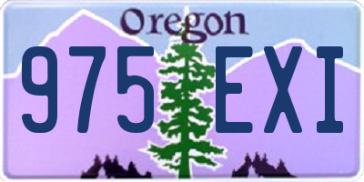 OR license plate 975EXI