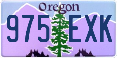 OR license plate 975EXK