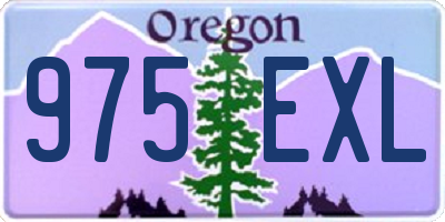 OR license plate 975EXL