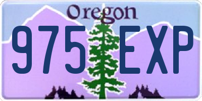 OR license plate 975EXP