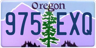 OR license plate 975EXQ
