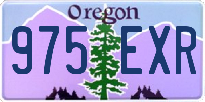 OR license plate 975EXR