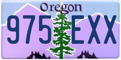 OR license plate 975EXX