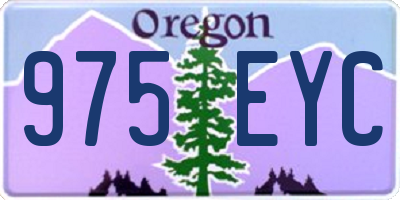 OR license plate 975EYC