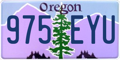 OR license plate 975EYU