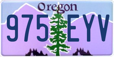 OR license plate 975EYV