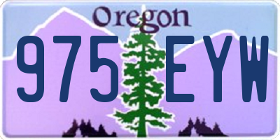 OR license plate 975EYW
