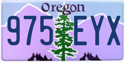 OR license plate 975EYX