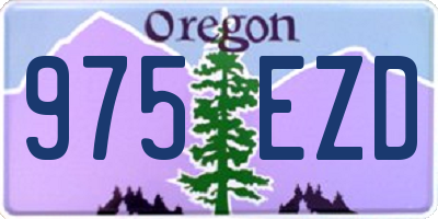 OR license plate 975EZD