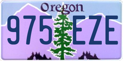OR license plate 975EZE