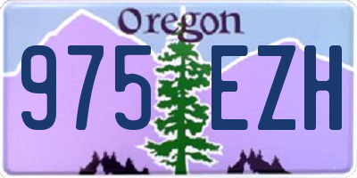 OR license plate 975EZH