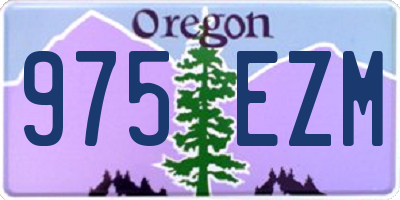 OR license plate 975EZM