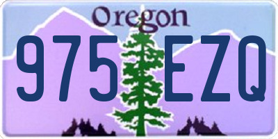 OR license plate 975EZQ