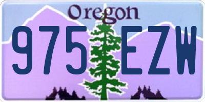 OR license plate 975EZW