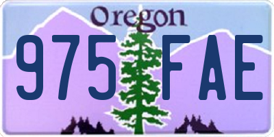 OR license plate 975FAE