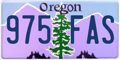 OR license plate 975FAS