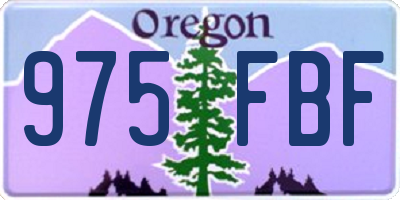 OR license plate 975FBF