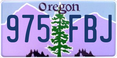 OR license plate 975FBJ