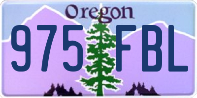 OR license plate 975FBL