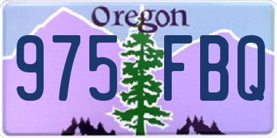 OR license plate 975FBQ
