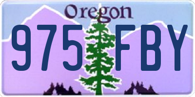 OR license plate 975FBY