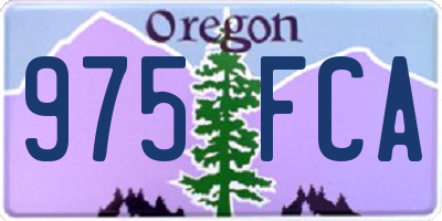 OR license plate 975FCA