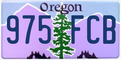 OR license plate 975FCB