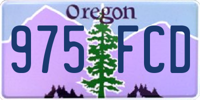 OR license plate 975FCD