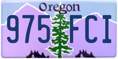 OR license plate 975FCI