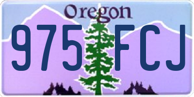 OR license plate 975FCJ