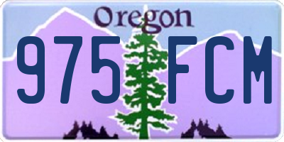 OR license plate 975FCM