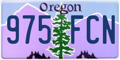 OR license plate 975FCN