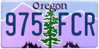OR license plate 975FCR