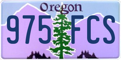 OR license plate 975FCS