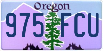 OR license plate 975FCU