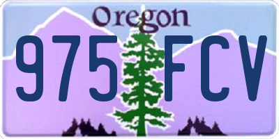 OR license plate 975FCV