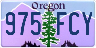 OR license plate 975FCY