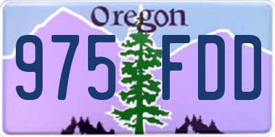 OR license plate 975FDD