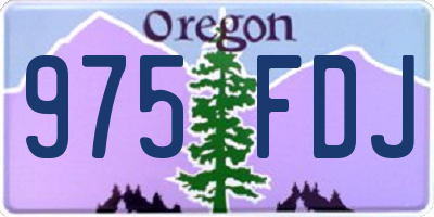 OR license plate 975FDJ