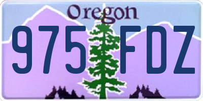 OR license plate 975FDZ