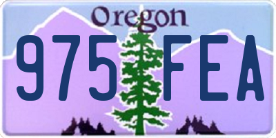 OR license plate 975FEA