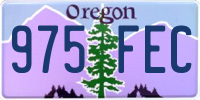 OR license plate 975FEC