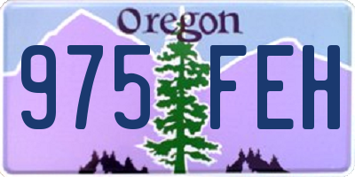 OR license plate 975FEH