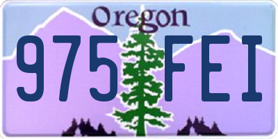 OR license plate 975FEI