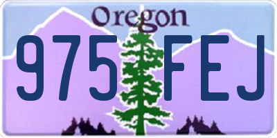 OR license plate 975FEJ