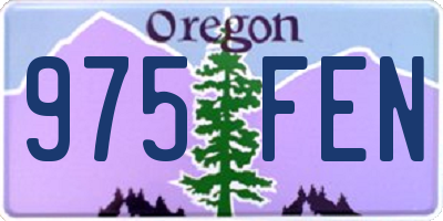 OR license plate 975FEN